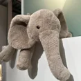 thumbnail image 2 of Super Soft Grey Elephant Plush Toys Cute Stuffed Flappy Ears Long Plush Elephant Animals Plushy Hugging Pillow Kids Xmas Gift, 2 of 5