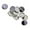 Silver, variant on 10pcs 20mm Brass Brooches Pin Badge Cabochon Trays for DIY Jewelry Making - Black