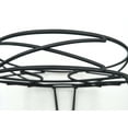 13IN Mainstays Round Matte Black Metal Plant Stand
