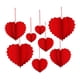thumbnail image 3 of 8 adornos románticos colgantes de corazón para el Día de San Valentín para interiores. Rojo, 3 of 9