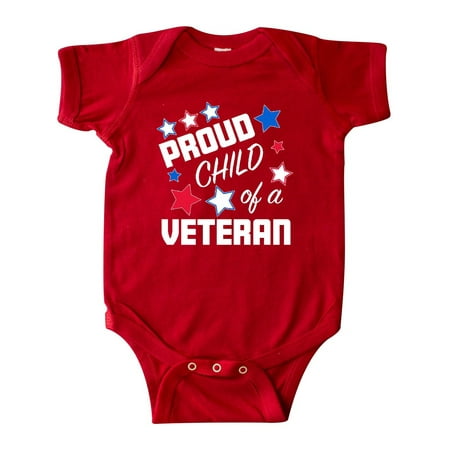 

Inktastic Proud Child of a Veteran- Veterans Day Gift Baby Boy or Baby Girl Bodysuit