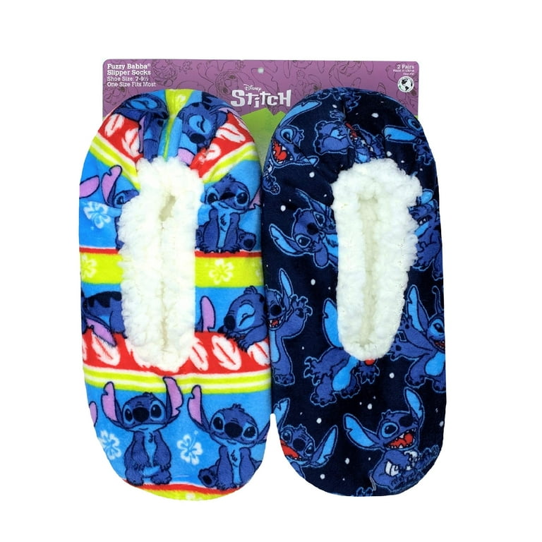 & Slipper Socks, 2-Pack, One Size -