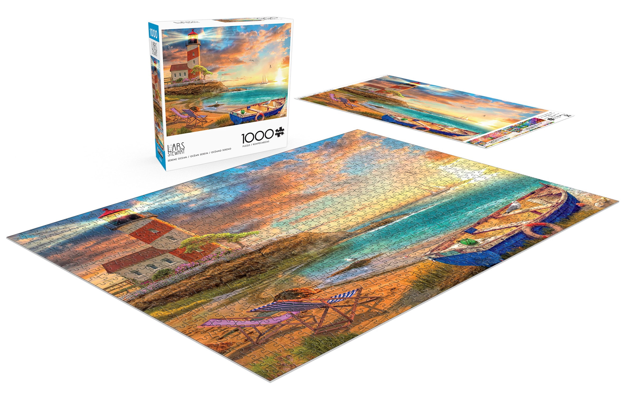 Buffalo Games 1000-Piece Serene Ocean Adult Interlocking Jigsaw Puzzle