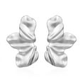 thumbnail image 1 of Pendientes de acero inoxidable de nicho de tendencia de moda para mujer, pendientes de 18 quilates con forma de lazo, 1 of 6