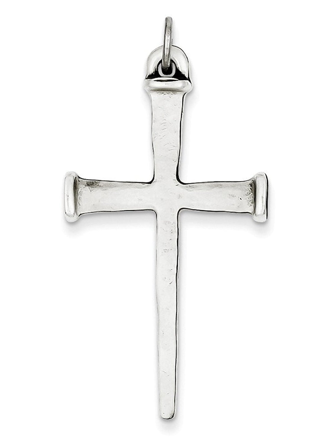 .925 Sterling Silver Antiqued Latin Cross Charm Pendant .925 Sterling Silver Antiqued Latin Cross Charm Pendant