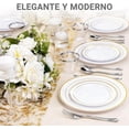 thumbnail image 2 of Juego de Cubiertos de Acero Inoxidable 48 Piezas con Cuchillos para Carne Set de 6 Servicios para 8 Personas, Vajilla de Mesa con Cuchara/Tenedor y Acabado Espejo, 2 of 7