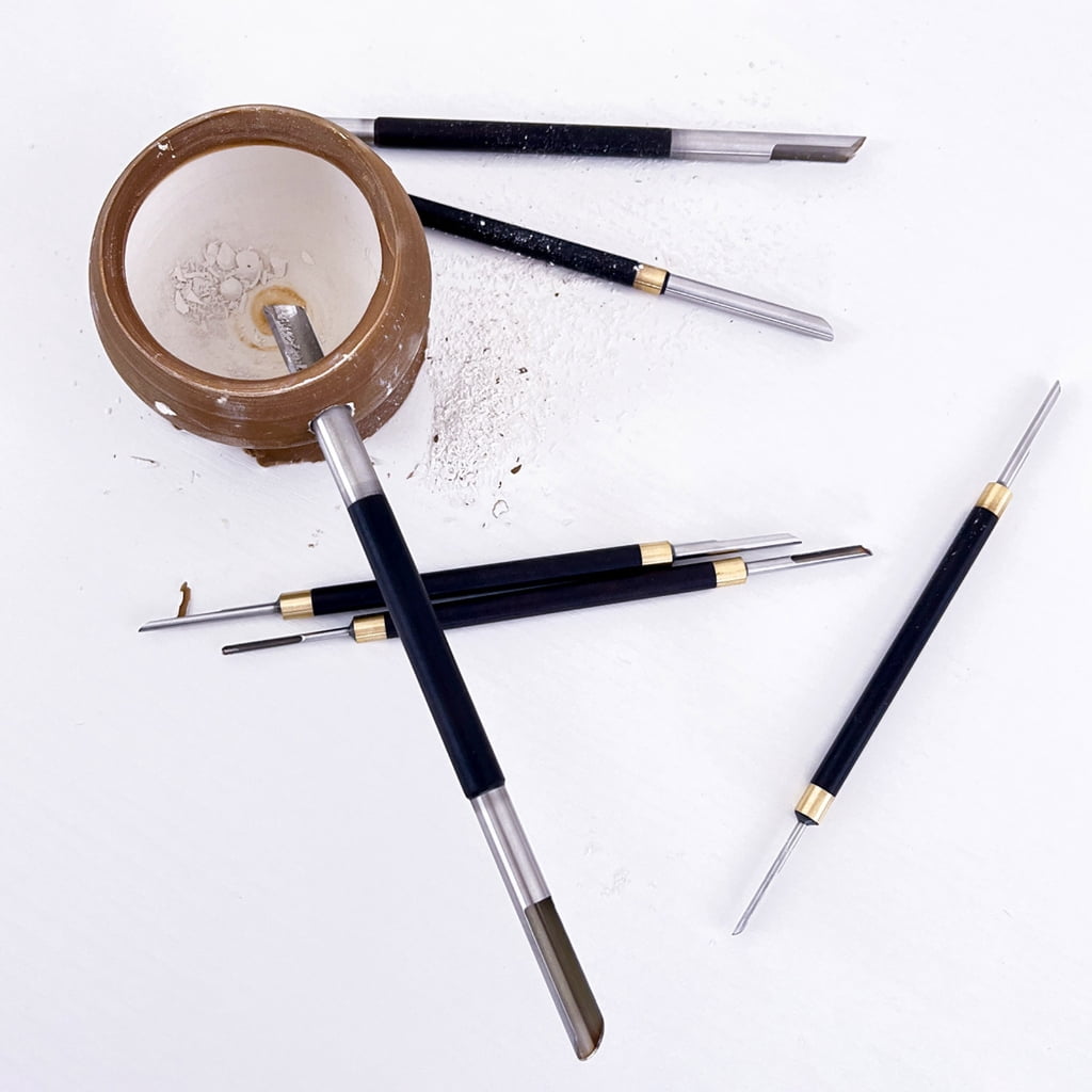 Zeiwohndc 5Pcs Stainless Steel Pottery Carving Tool For Ceramic Clay Hole Punching