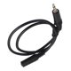 thumbnail image 3 of EeaseMX Cable alargador de audio estéreo profesional de 3,5 mm (macho a hembra) de 0,5 metros con conectores niquelados (negro), 3 of 8