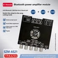 thumbnail image 3 of Módulo Amplificador de Potencia Digital -AS21 de 2.1 Canales TPA3255 con Bluetooth 5.1, Subwoofer de Tonos Altos y Bajos, 220 W X 2 + 350 W, 3 of 5