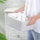 thumbnail image 2 of Apuakthei Cesta de almacenamiento de escritorio PP Caja de almacenamiento de cosméticos Organizador de artículos diversos de escritorio con asa para el hogar grande gris, 2 of 7