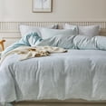 thumbnail image 1 of Funda Nórdica King Size-Microfibra Blanco＆Green Branch Textured Botanical Bedding, 1 of 9