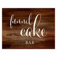thumbnail image 2 of Andaz Press Wedding Party Signs, Rustic Wood Print, 8.5x11-inch, Funnel Cake Bar Reception Dessert Table Sign, 1-Pack, Unframed, 2 of 4