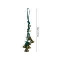 thumbnail image 3 of Christmas Hanging Door Bell Wind Chime – Copper Wall Pendant with Festive Bells for Door Handles, Mantels, or Trees, Holiday Decoration,13.78in, 3 of 5