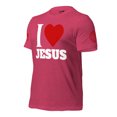 thumbnail image 2 of I LOVE JESUS Unisex t-shirt (Heather Raspberry, S), 2 of 4