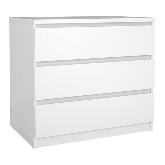 Scottsdale 3 Drawer Chest in White High Gloss