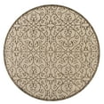 thumbnail image 2 of JONATHAN Y SANTA MONICA 5' Round Area Rug, Madrid Vintage Filigree Textured Weave - Beige/Brown, SMB107B-5R, 2 of 4