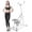 Ancient White, variant on Ambifirner Stair Stepper with LCD Monitor and Foldable Frame, Low-Impact Cardio Machine with Hydraulic Resistance for Home Gym & Apartment, 300 lbs Capacity