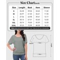 thumbnail image 4 of Women's Dolman Top Boat Neck Comfortable Short Sleeve Solid Gentle Tees Casual T Shirt with Side Shirring Detail, 4 of 6