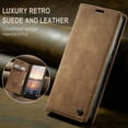 thumbnail image 5 of Feishell Slim Wallet Phone Case for Samsung Galaxy S23 Plus 6.6 inch,Premium PU Leather Magnetic Closure Folio ID Credit Card Slots Shockproof Protective Flip Kickstand Phone Cover,Brown, 5 of 11
