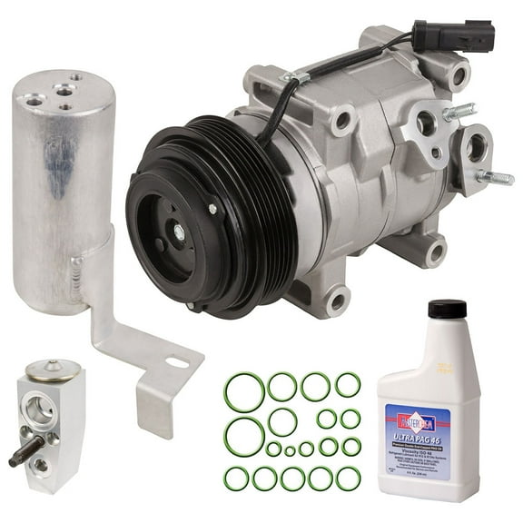 AC Compressor w/ A/C Repair Kit Fits Chrysler Town & Country or Dodge Grand Caravan w/o Rear AC 2011 2012 - BuyAutoParts