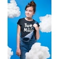 thumbnail image 2 of Two The Moon T-Shirt Juniors -Smartprints Designs,  Small, 2 of 4