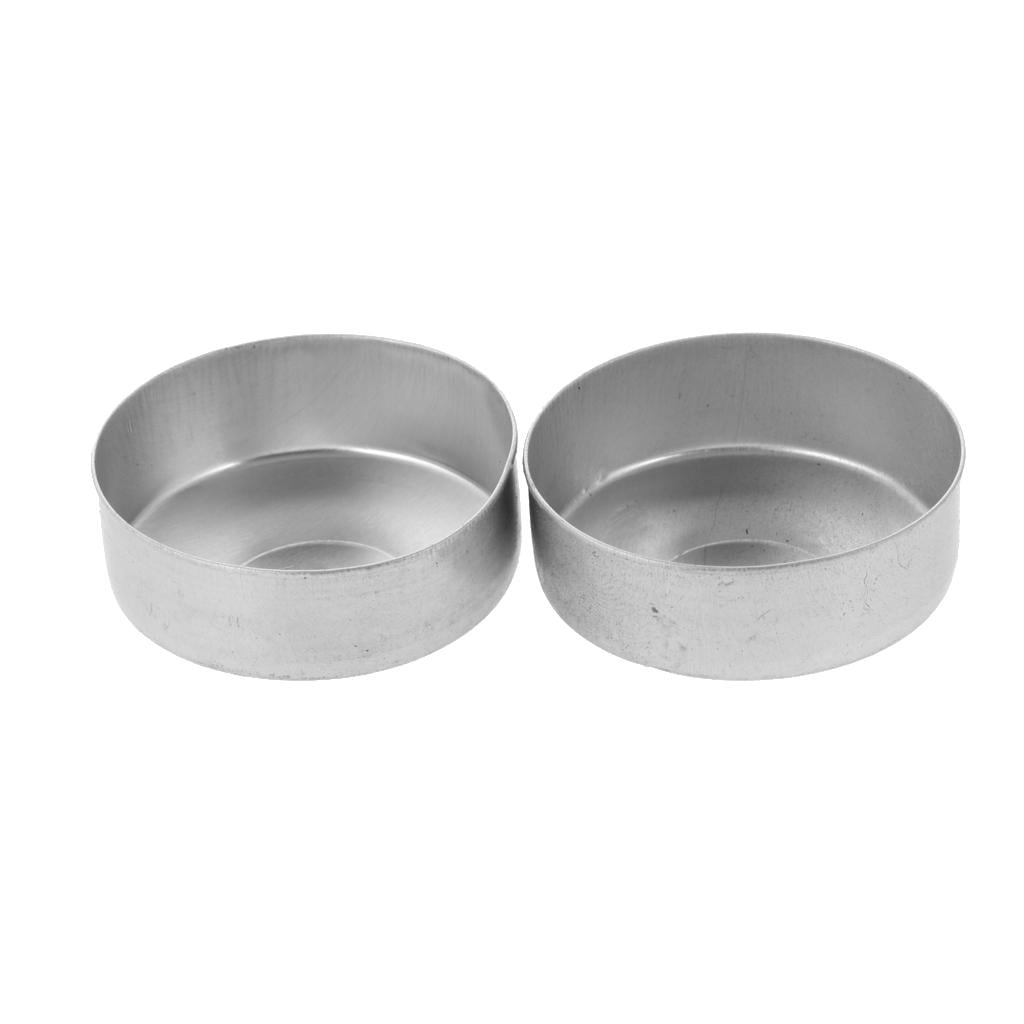 FVDPWYE 200x Aluminium Tea Light Empty Case Container + Candle Wicks Candles Making