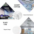 thumbnail image 3 of Green Christmas Tree Fluorescent Light Covers for Ceiling Lights 4x2 feet,3 Pack Magnetic Light Filters for Classroom,Winter Snowflakes Grey Watercolor Pine Fluorescent Light Shade Panel for Office, 3 of 9
