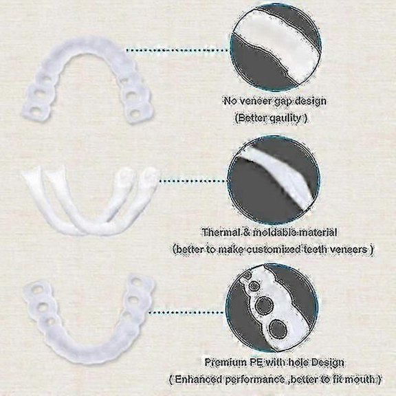 Upper/lower Comfort Fit Flex Whitening Denture Braces