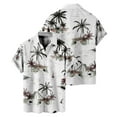 thumbnail image 4 of JLFKNG Summer Shirts For Men Short Sleeve Shirts For Men Fashion Hawaiian Style Coconut Tree Printed Casual Loose Fit Shirt Tops Comfy Mens Clothes, 4 of 4