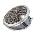 thumbnail image 1 of EeaseCA Rhinestone Folding Mirror Portable Cosmetic Mirror Round Makeup Mirror Looking Glass Black, 1 of 7