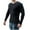 Black, variant on Fesfesfes Long Sleeve Shirt for Men Casual Solid Round Neck Pullover Long Sleeve Sweater Slim Fit Bottoming Knit Top Sale Items