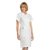 Landau Women's Essentials Modern Tailored Fit Breathable Fade Resistant 3 Pockets Button Shirt Dress Scrub, Style 8052