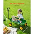 thumbnail image 4 of KFFKFF Pull-Along Wagon for Kids, 39 inch Toddler Wagons, Supports up to 176 lbs, All-Terrain Wagons with Handle, Utility Wagon Cart Birthday Present, Green, 4 of 9