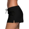 thumbnail image 2 of Male Women Swimsuits Bottom Swim Shorts Side Split Adjustable Boy Shorts Beach Tummy Control Swimwear Trunks, 2 of 4