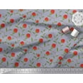 thumbnail image 2 of Soimoi Viscose Chiffon Fabric Leaves & Strawberry Fruits Printed Craft Fabric by the Yard 42 Inch Wide, 2 of 3