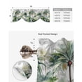 thumbnail image 6 of Fsddascl Summer Tropical Leaves Tie Up Valance Curtains for Windows, Kitchen Curtains Window Treatments, Green Botanical Palm Trees Short Window Shades Valances for Bedroom Bathroom Cafe 60"x18", 6 of 7