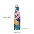 thumbnail image 3 of Botella de agua térmica de acero inoxidable de doble capa | Termo a prueba de fugas | Mantiene las bebidas calientes o frías | Taza deportiva duradera y colorida para exteriores | Botella de, 3 of 5