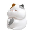 thumbnail image 4 of Lámpara de noche de silicona con forma de gato, lámpara táctil para mesita de noche, lámpara de mesa con carga USB multifuncional, luz de silicona Gris, 4 of 9