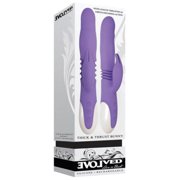 Evolved Thick & Thrust Bunny Dual Stim Rechargeable Rabbit Vibrators - Purple