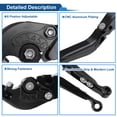 thumbnail image 4 of Unique Bargains Short Brake Clutch Levers for Aprilia RSV4 2009-2022 6 Position Adjustable Motorcycle Handlebar Brake Lever T6 6061 Aluminum Alloy Black 1 Set, 4 of 7