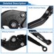 thumbnail image 4 of Palancas de freno y embrague cortas únicas para Aprilia RSV4 2009-2022, palanca de freno ajustable en 6 posiciones, aleación de aluminio T6 6061, negra, 1 juego, 4 of 7