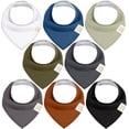 thumbnail image 1 of Baberos tipo bandana para bebés KeaBabies orgánicos, paquete de 8 unidades, unisex, 1 of 9