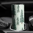 thumbnail image 3 of 20oz Light Green Christmas Tree Pattern Skinny Tumblers Stainless Steel Tumbler with Lid and Straw,Vacuum Insulated Double Wall Travel Tumbler Cups with Cleaning Brush for Coffee,Tea, 3 of 6