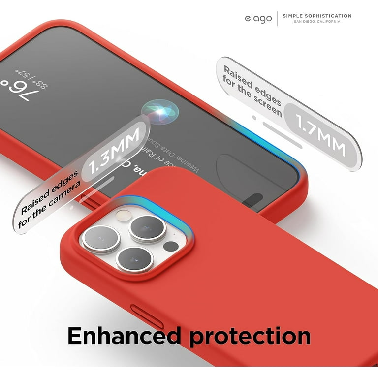 elago Compatible con iPhone 15 Pro, funda de silicona líquida, funda  protectora de cuerpo completo, a prueba de golpes, funda delgada para  teléfono