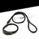 thumbnail image 5 of Circle T - Collar redondo para perros de cuero curtido en roble, color negro, 5 of 5