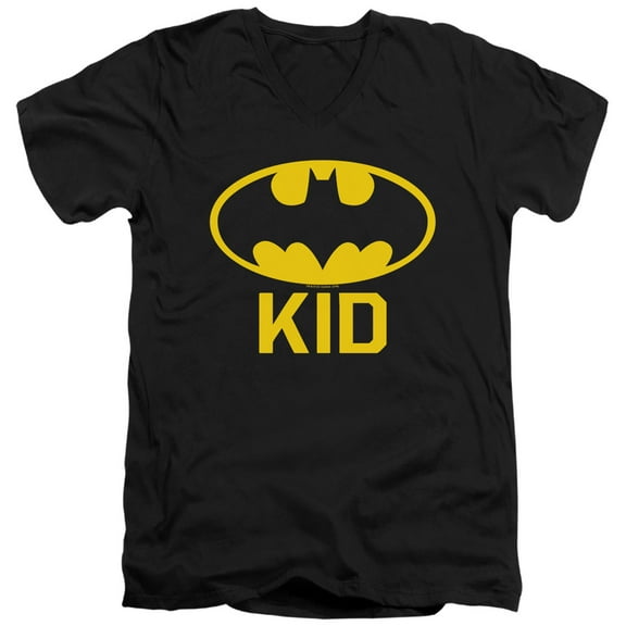 Batman - Bat Kid - Slim Fit V Neck Shirt - Large