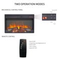 thumbnail image 5 of 26 Inch Electric Fireplace Insert with Log Set and Reastlic Flame, Portable Fireplace Indoor with Double Safety Protection Device and Remote Control, Electric Fireplace Heater for Living Room, Black, 5 of 9