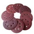 thumbnail image 2 of YIGSECU 5 Inch 8-Hole Sanding Disc Aluminum Oxide Flocking Back Sandpapers for Sanders, 2 of 21