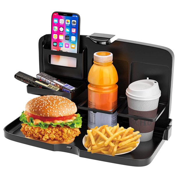Car Backseat Tray Desk, Portable Foldable Car Seat Table Travel Tray