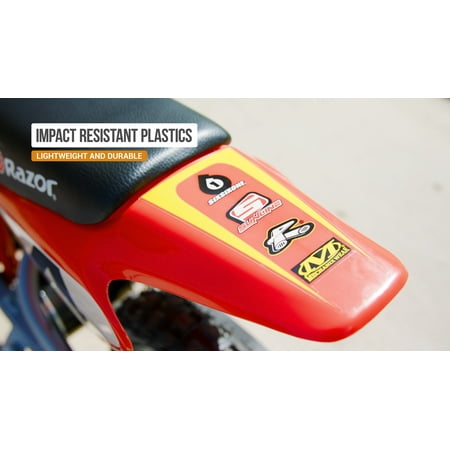 Razor - Dirt Rocket High-Torque Electric Motorcycle Dirt Bike - Red